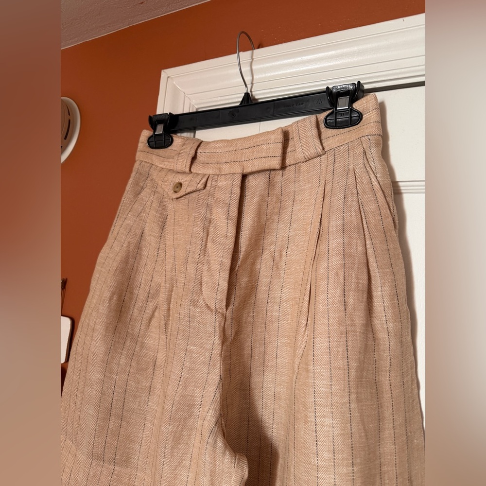 Shona Joy Linen Wide-Leg Pant - Picture 4 of 16